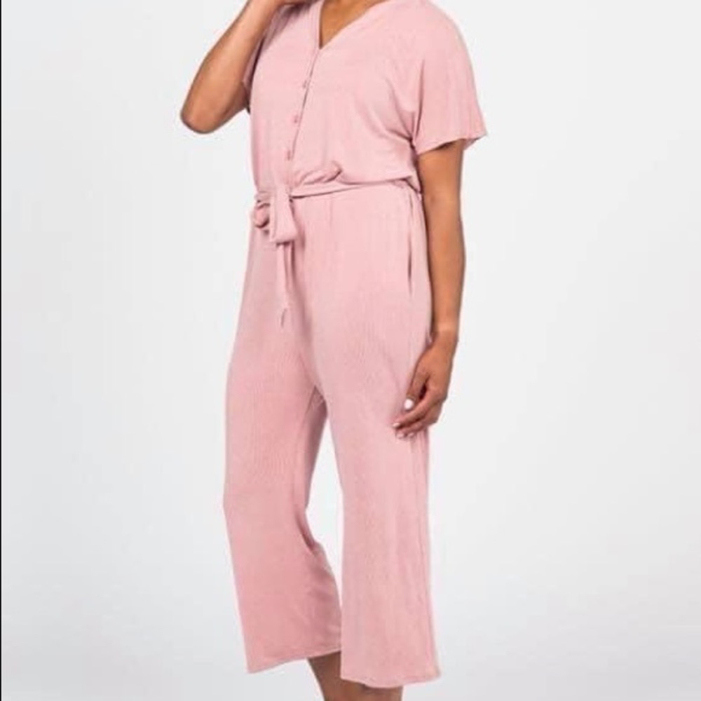 Belted jumpsuit